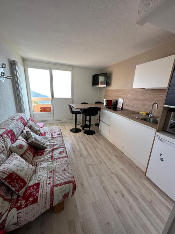 Sunny Studio 25 M2 Mountain View Balcony In Alpe D Huez District Eclose Alpe d'Huez Exterior foto