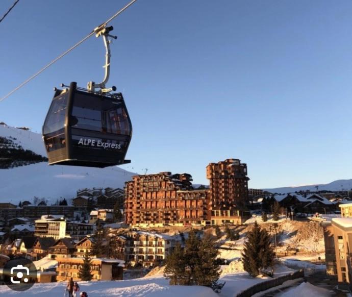Sunny Studio 25 M2 Mountain View Balcony In Alpe D Huez District Eclose Alpe d'Huez Exterior foto