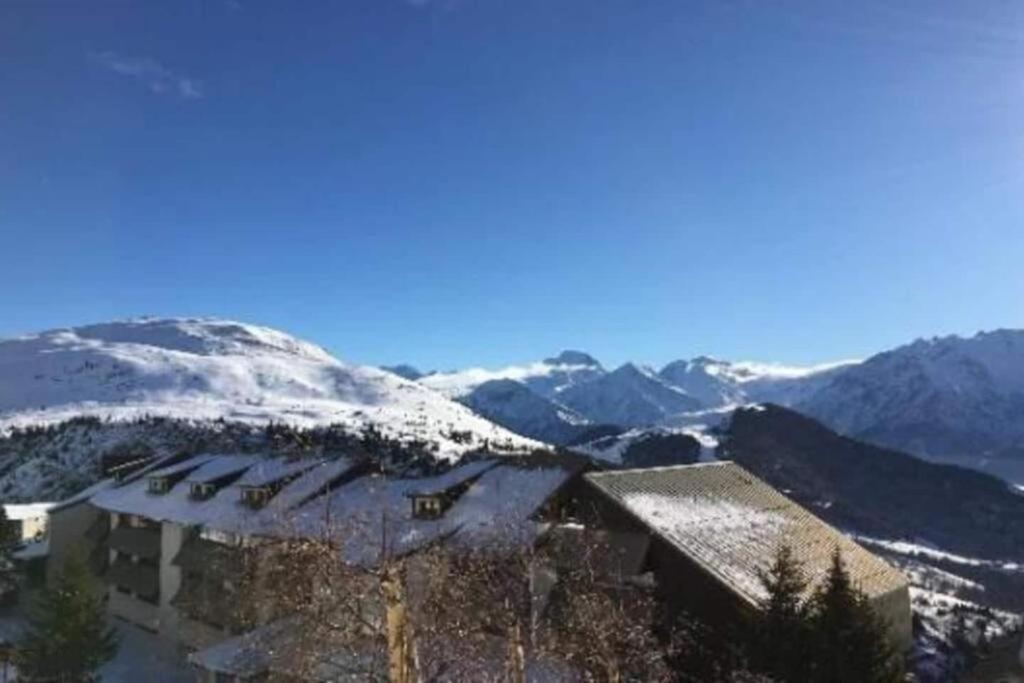 Sunny Studio 25 M2 Mountain View Balcony In Alpe D Huez District Eclose Alpe d'Huez Exterior foto